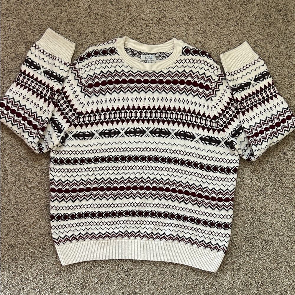 Vintage Thick Patterned Sweater